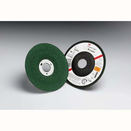3M Green Corps Flexible Grinding Wheel, T27, 4-1/2 In X 1/8 In X 7/8 In, 60 Grit 7000118592